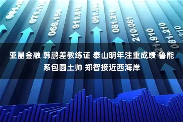亚晶金融 韩鹏差教练证 泰山明年注重成绩 鲁能系包圆土帅 郑智接近西海岸